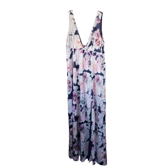 Cynthia Rowley Sz 10 Rose Floral‎ Aurora Sleeveless Long Flowy Maxi Dress - Picture 11 of 16